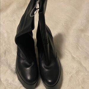 GB Black Heeled Boots